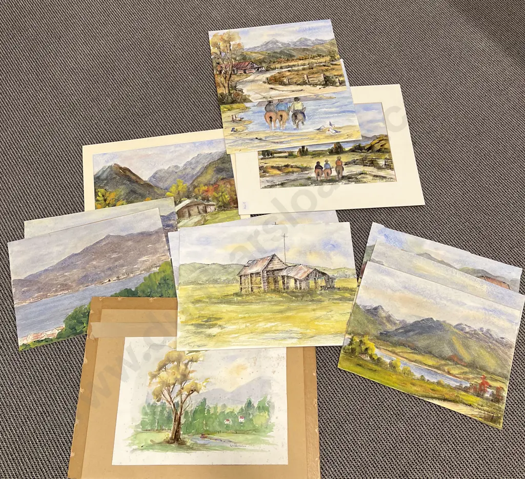 Qty of Assorted Unframed Artworks Image 1++