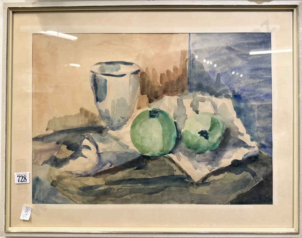 Signed MR - Still Life - Watercolour Image 1++