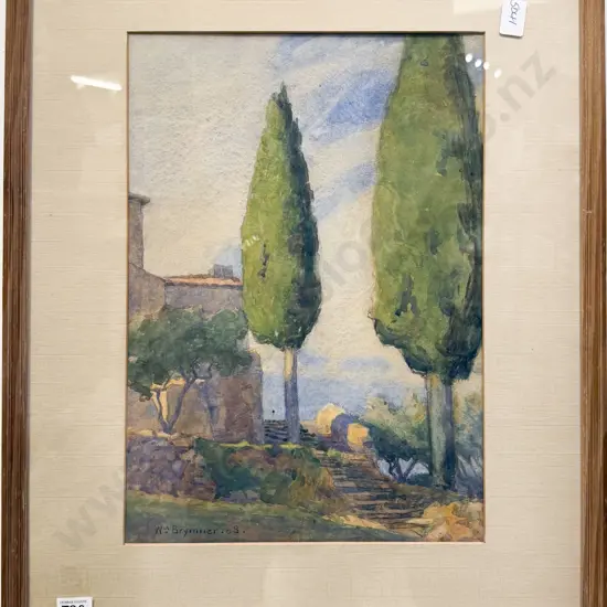 William Brynner - Backyard Study - Watercolour