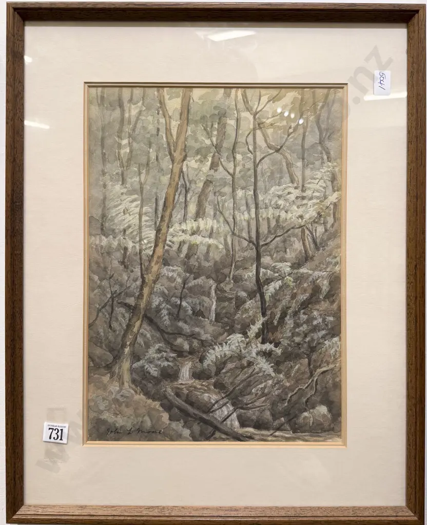 John L. Moore - Bush Creek Study - Watercolour Image 1++