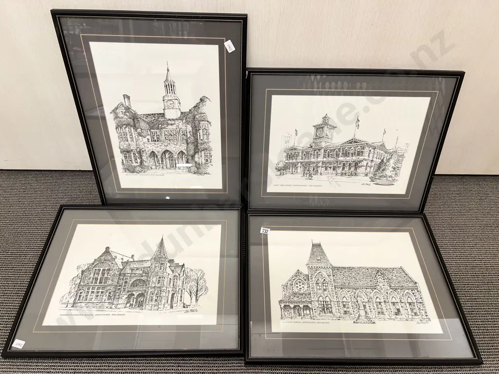 Five John Brasell Architectural Study Prints Image 1++