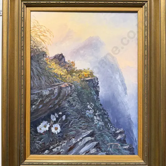 Richard Ponder - Cliffside Study - Oil on Canvas