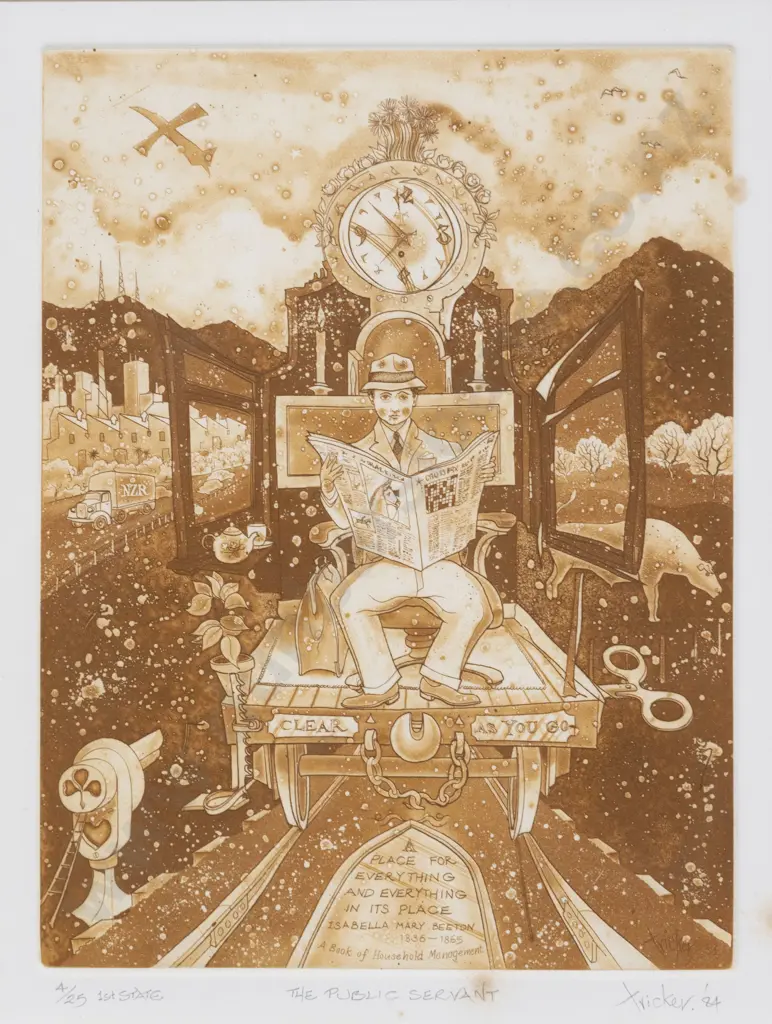 Gary Tricker - "The Public Servant" - 1st State Ltd Edition Image 1++