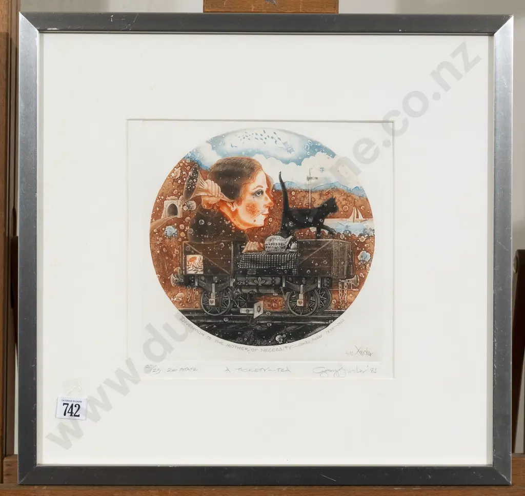Gary Tricker - "A Tickety-Tea" - 2nd State Ltd Edition Image 1++