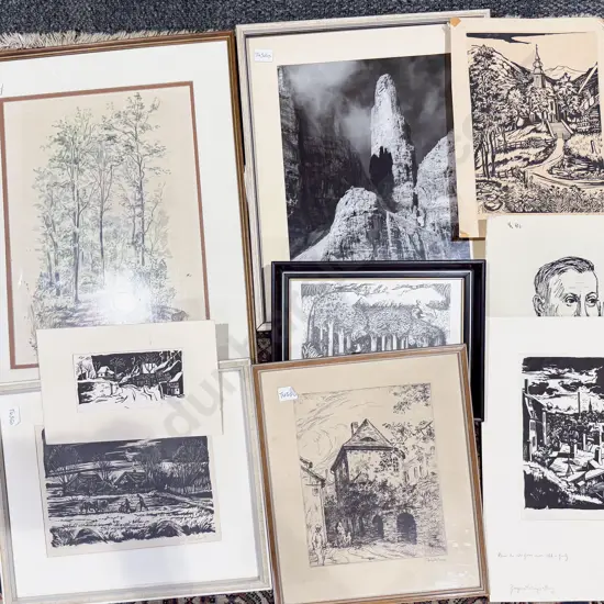 Qty of Assorted Loose & Framed Works