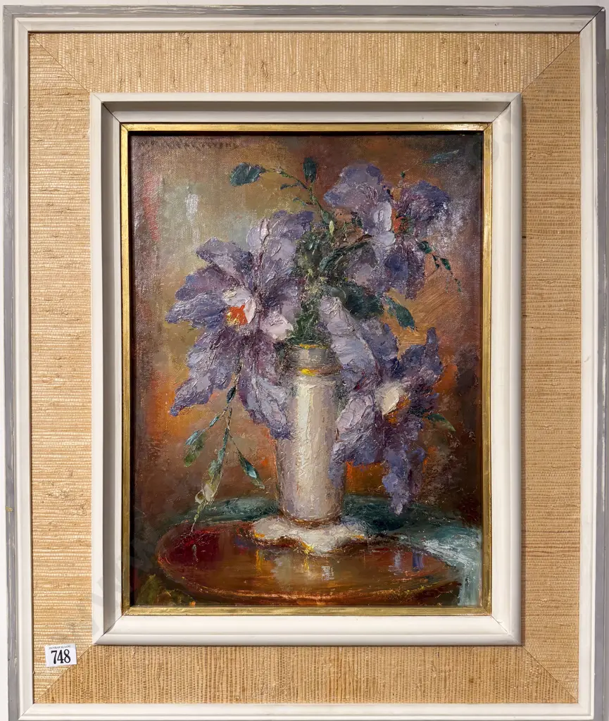 W. Bitschkowsky - Floral Still Life - Oil on Canvas Image 1++
