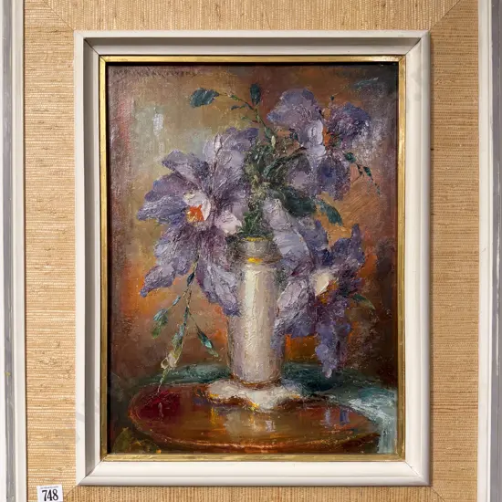 W. Bitschkowsky - Floral Still Life - Oil on Canvas