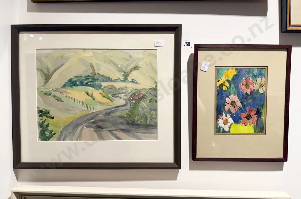 Two Framed Watercolours Image 1++
