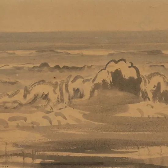 T. A. McCormack - "The Wave" - Watercolour