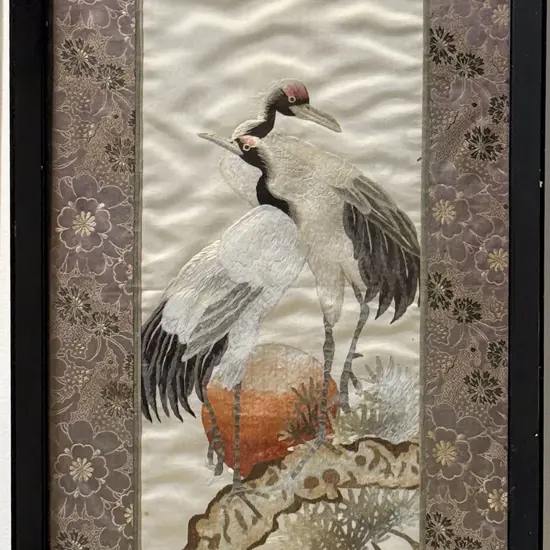 Framed Chinese Silk Work