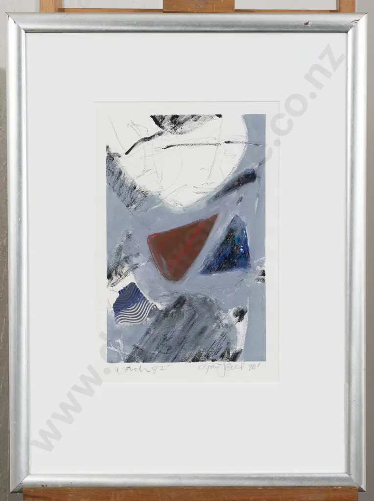 Indistinctly Signed - Watch 8 & Watch 8I - Pair of Mixed Media on Paper Artworks Image 1++