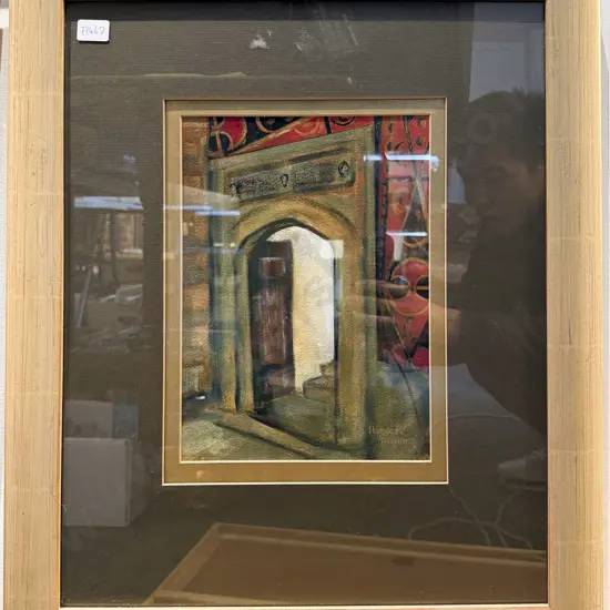 Winsome Gunning - Moroccan Door Series - Mixed Media on Paper (Three Works)
