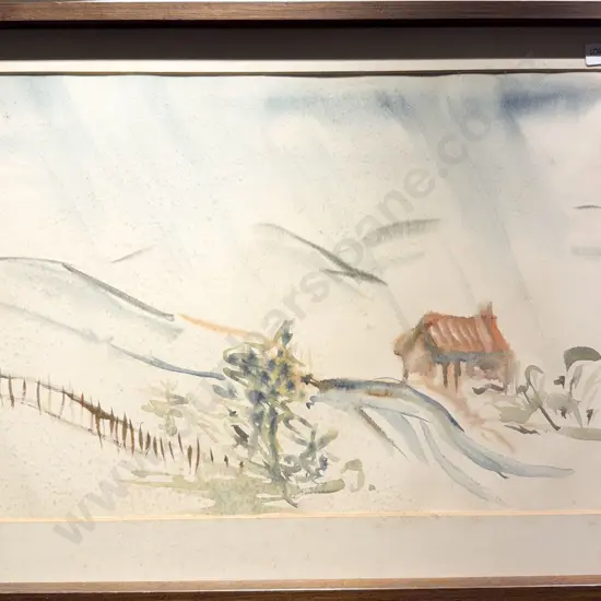 Unknown Artist - Naive Landscape - Watercolour