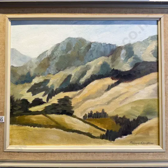 Philippa Christmas - "Mangaroa Valley" - Oil on Board
