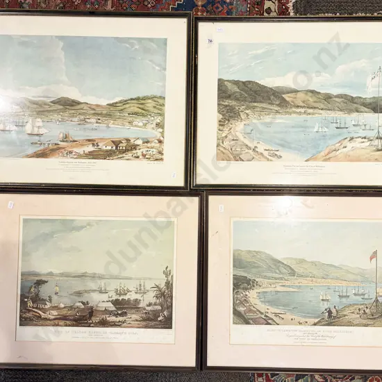 Four Framed NZ Historical Prints