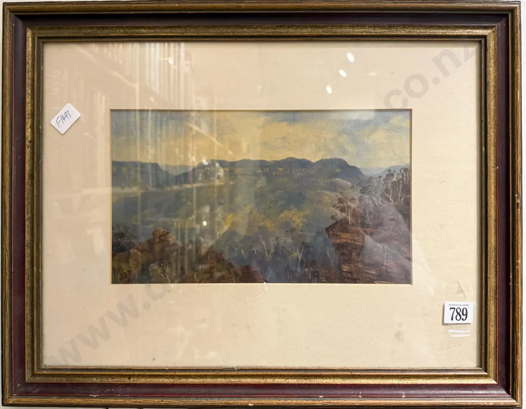 A. S. Albis - Mountain Top Study - Oil Image 1++