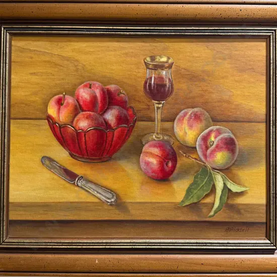 P. Riddell - Still Life - Oil on Canvas Board