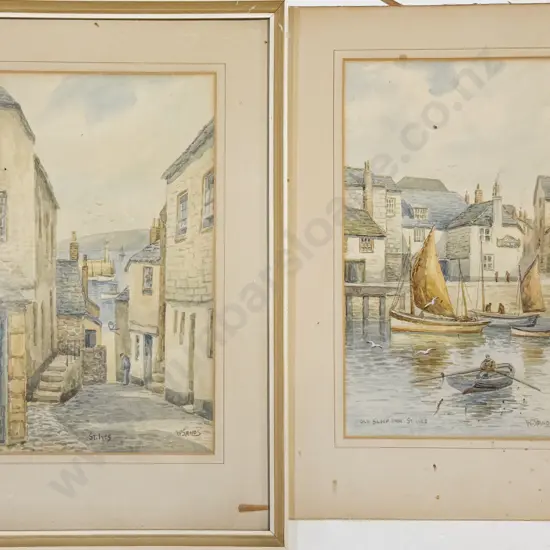 W. Sands - Pair of Watercolours