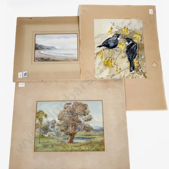 Three Assorted Unframed Watercolours