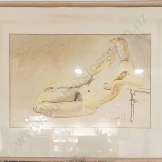Campbell Smith - Nude - Pencil & Watercolour