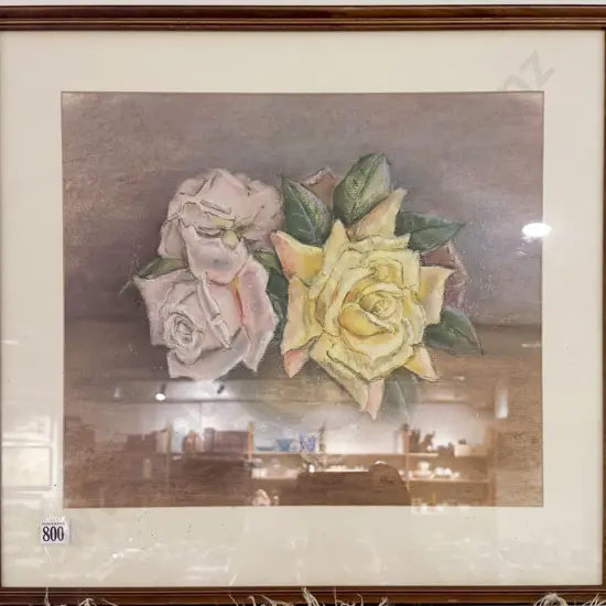P. Riddell - Floral Still Life - Watercolour
