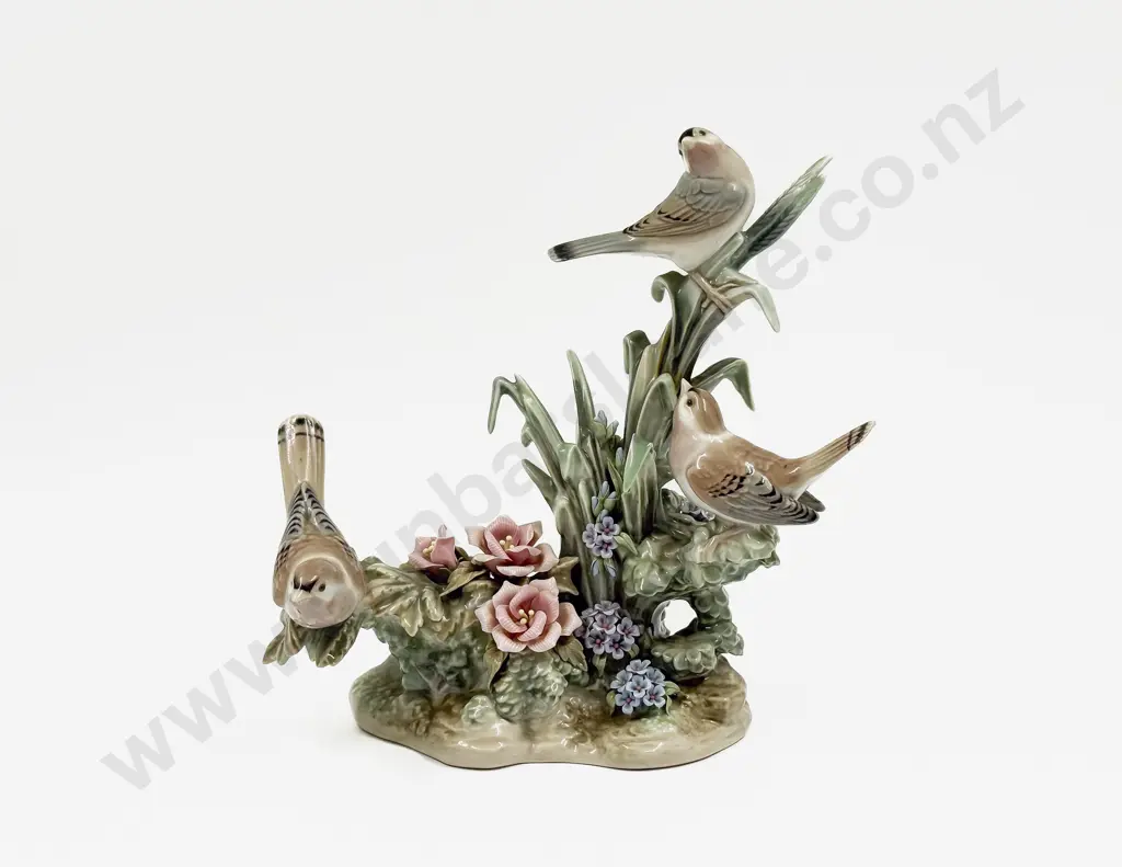 Lladro Bird Figure Group Image 1++