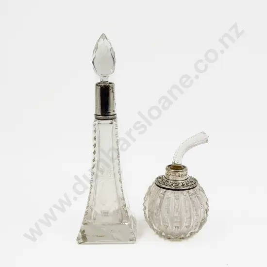 Two S/S Collared Scent Bottles