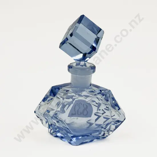 Blue Glass Scent Bottle