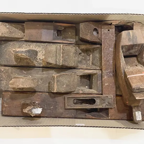 Six Vintage Wood Planes