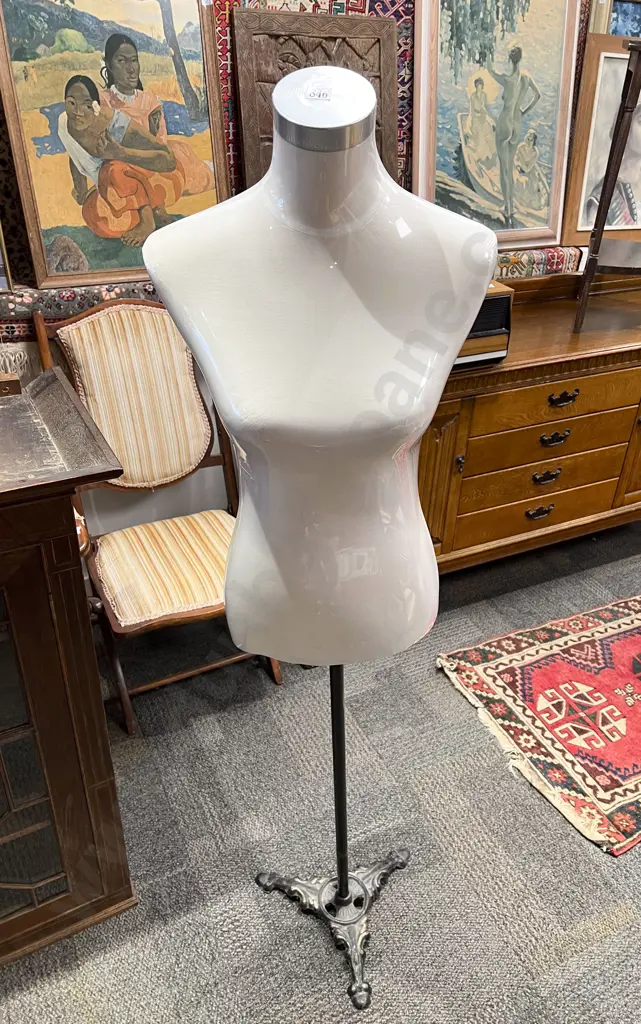 Modern Dressmakers Mannequin on Wrought Metal Base Image 1++