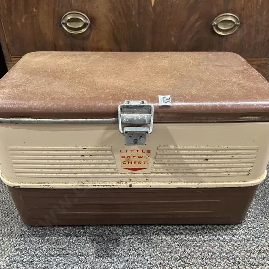 Vintage "Little Brown Chest" Chilly Bin