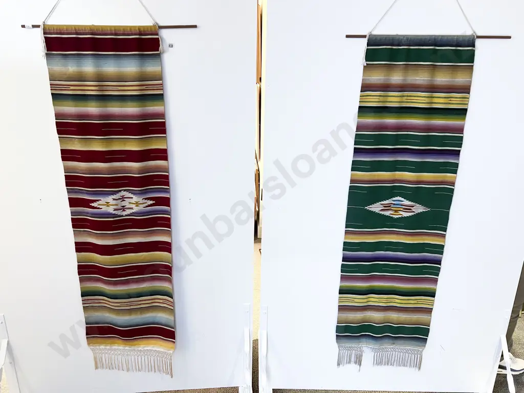 A Pair of Woollen Wall Hangings Image 1++