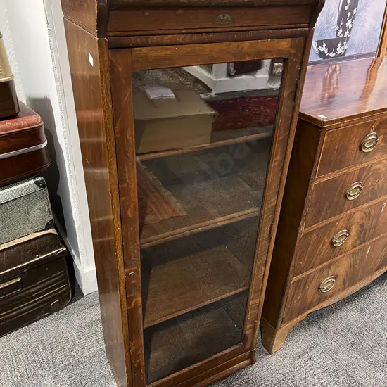 Canadian Made Oak Display Cabinet