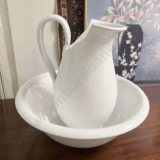 Glazed Wash Jug & Basin