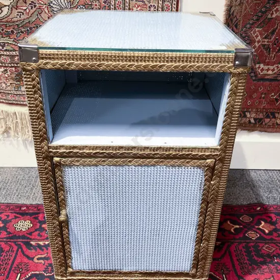 Vintage Lloyd Loom Bedside Cabinet