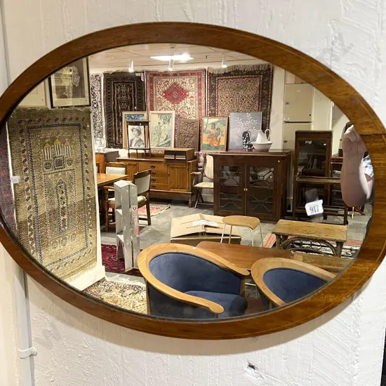 Sheraton Revival Oval Wall Mirror