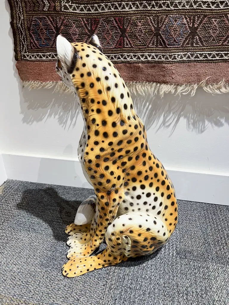 Large Italian Ceramic Cheetah Image 1++