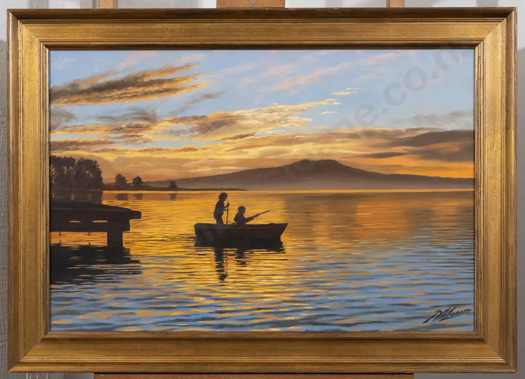 Peter Morath - Sunset over Rangitoto - Hauraki Gulf Image 1++