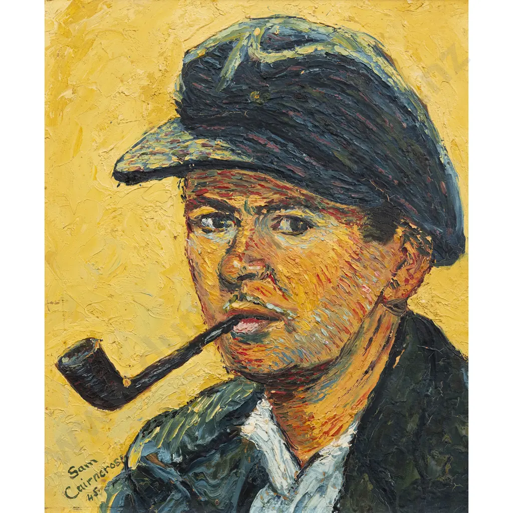 Sam Cairncross - Self Portrait with Pipe Image 1++