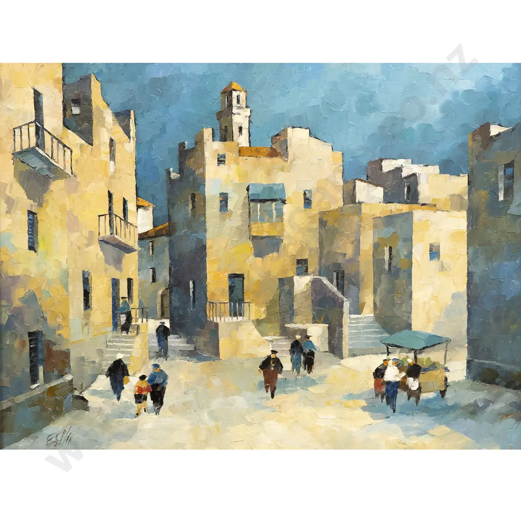 Tom Esplin - Courtyard in Bari - Italy Image 1++