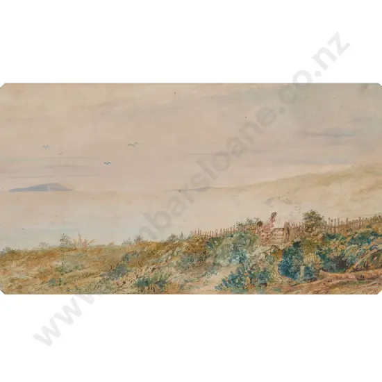 Attributed Samuel Charles Brees - Pokaroa & the Island of Kapiti