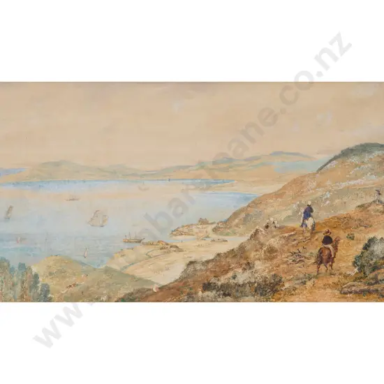 Attributed Samuel Charles Brees - Town of Wellington - Port Nicholson - from Kai-Warra-warra Hill