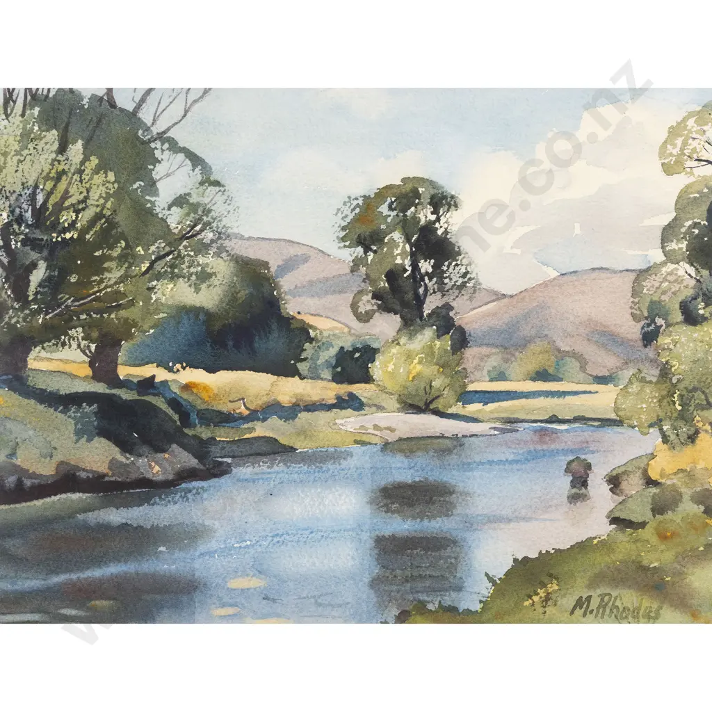 Margaret Rhodes - Mataura River - Near Garston Image 1++