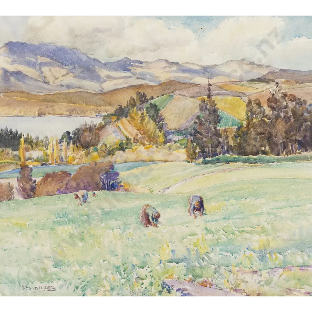 E Baird Friberg - Tending the Fields - Banks Peninsula Image 1++