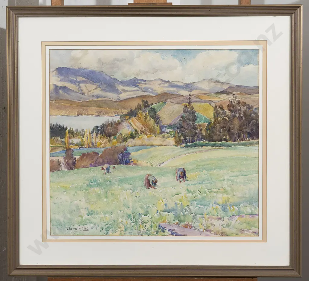 E Baird Friberg - Tending the Fields - Banks Peninsula Image 1++