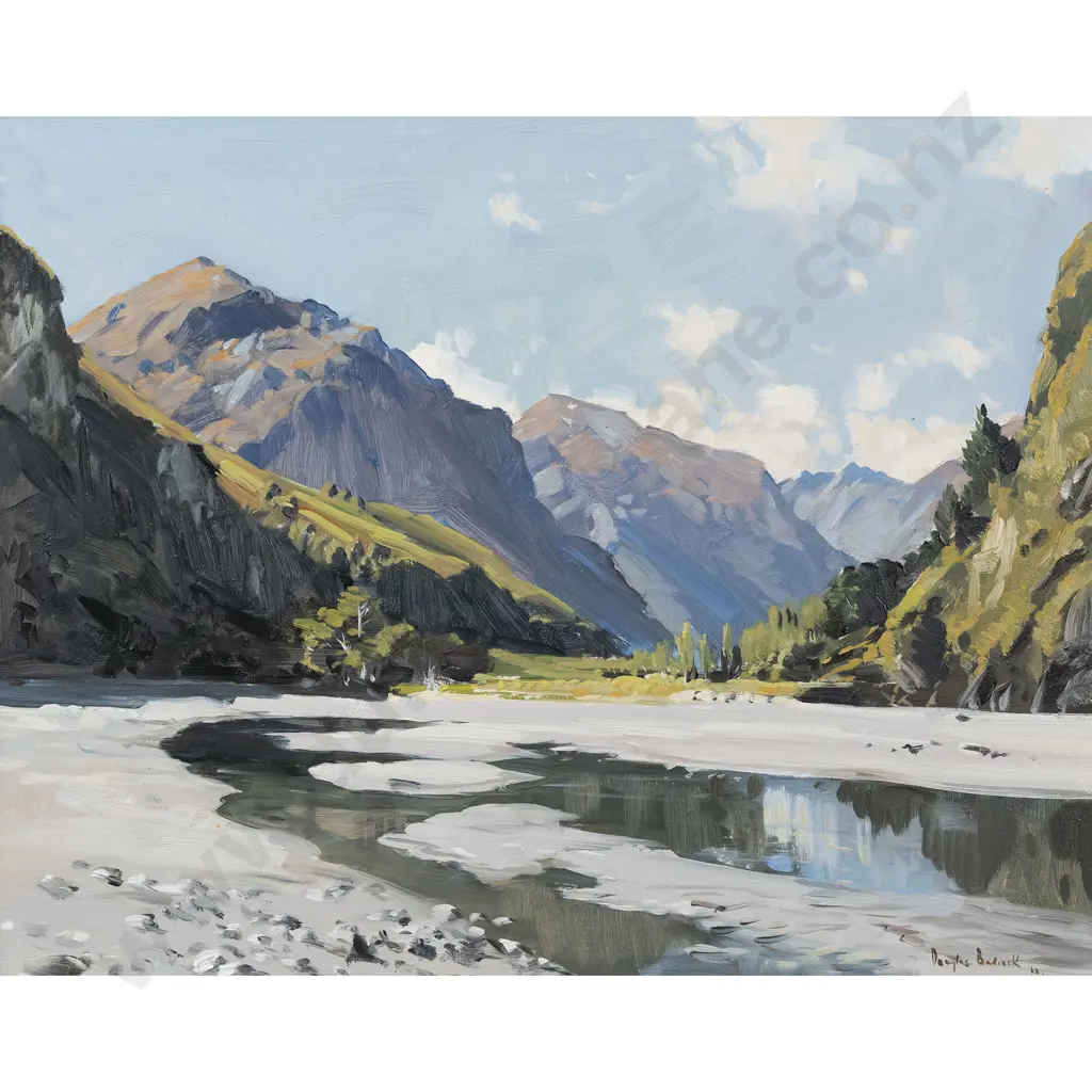 Douglas Badcock - Matukituki River - Mt Aspiring Station Image 1++