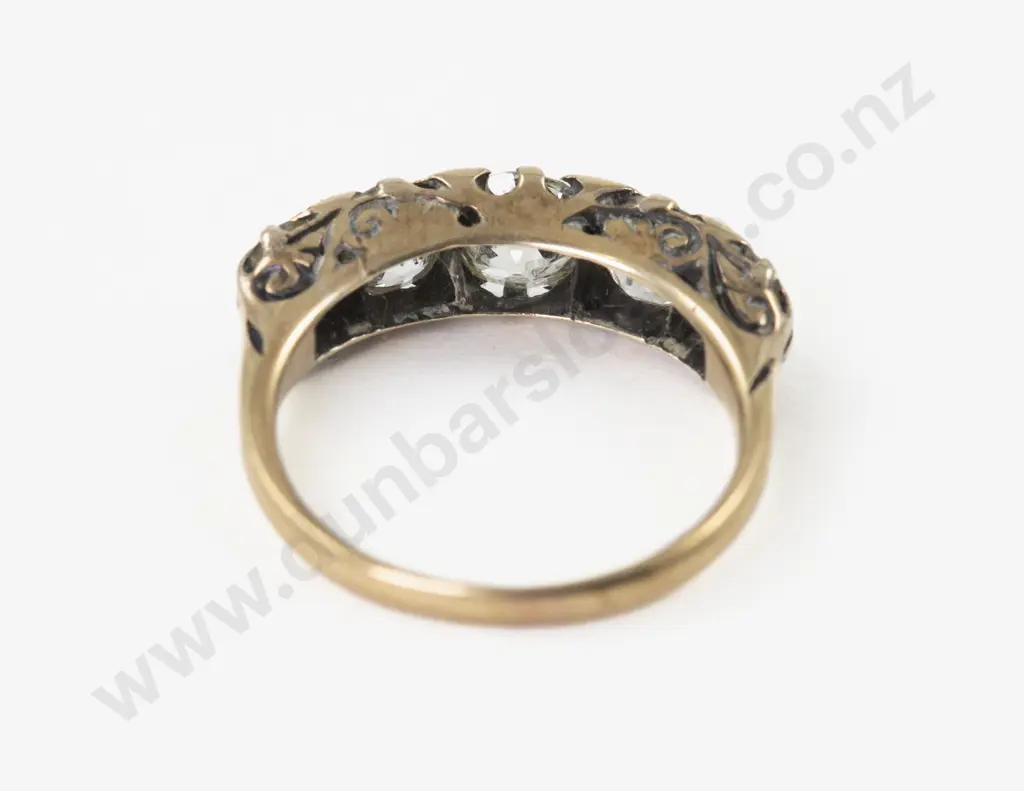 Victorian 18ct Five Stone Diamond Ring Image 1++
