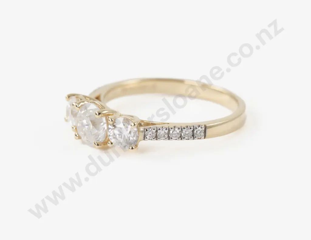 14ct 13Stone Diamond Ring Image 1++
