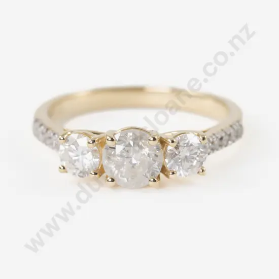 14ct 13Stone Diamond Ring