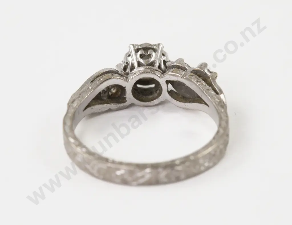 18ct White Gold Five Stone Diamond Ring Image 1++